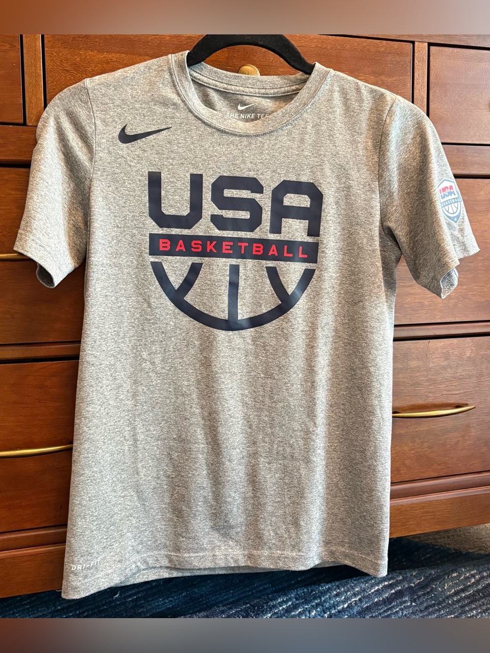 Boys Nike USA Basketball Performance Dri-Fit T-Shirt 10/12